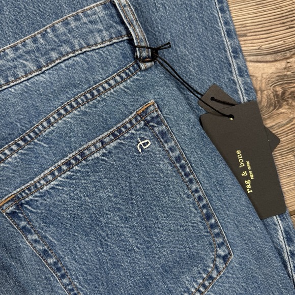 rag & bone Women's Lori Mid Rise Wide Leg Jeans Medium Wash Size 28 NEW $258 - Picture 9 of 12